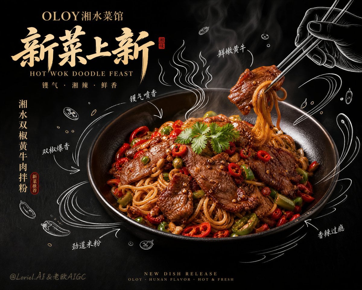 Premium Vertical Launch Poster for OLOY Hot Wok