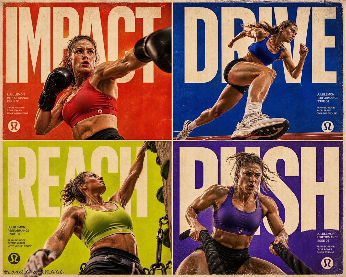 Lululemon Sports Bra Campaign Poster