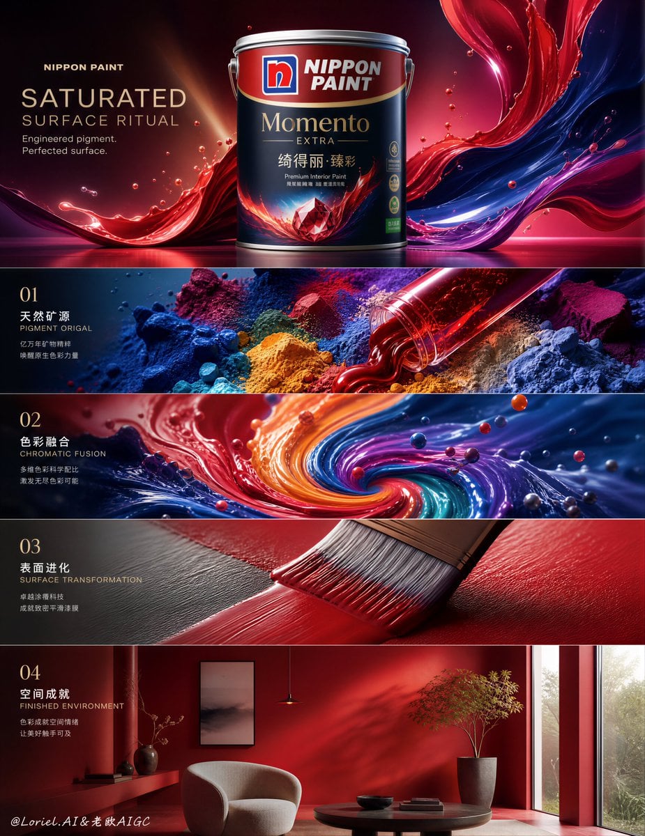 Ultra-Premium Five-Panel Nippon Paint Ad