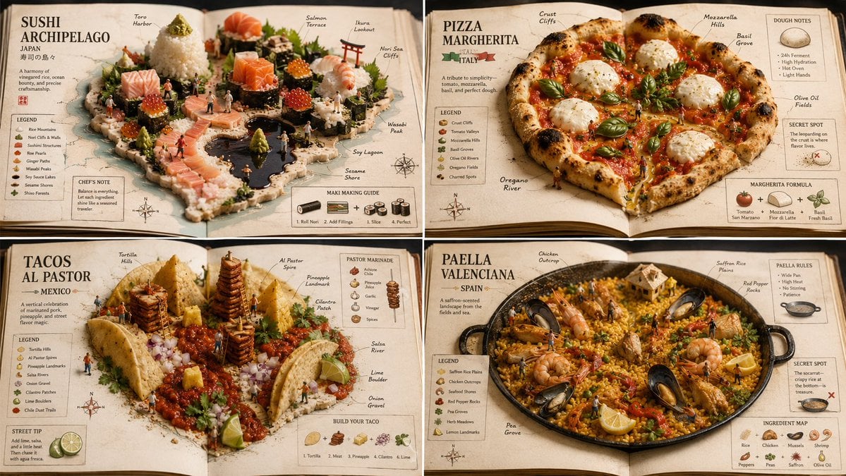 Food Atlas Prompt for International Dishes