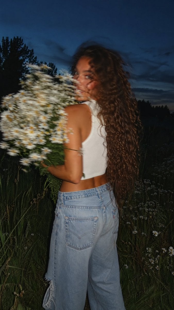 Candid Meadow Portrait at Dusk