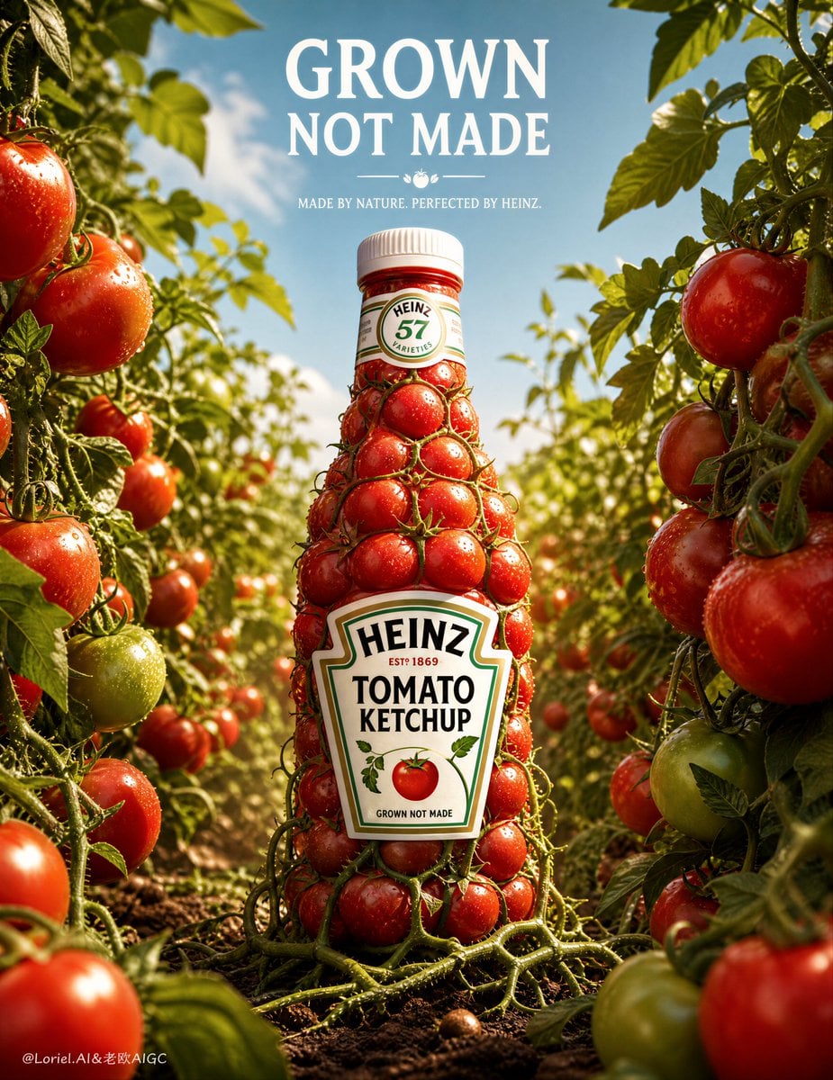 Ultra-Premium Heinz Ketchup Ad Image