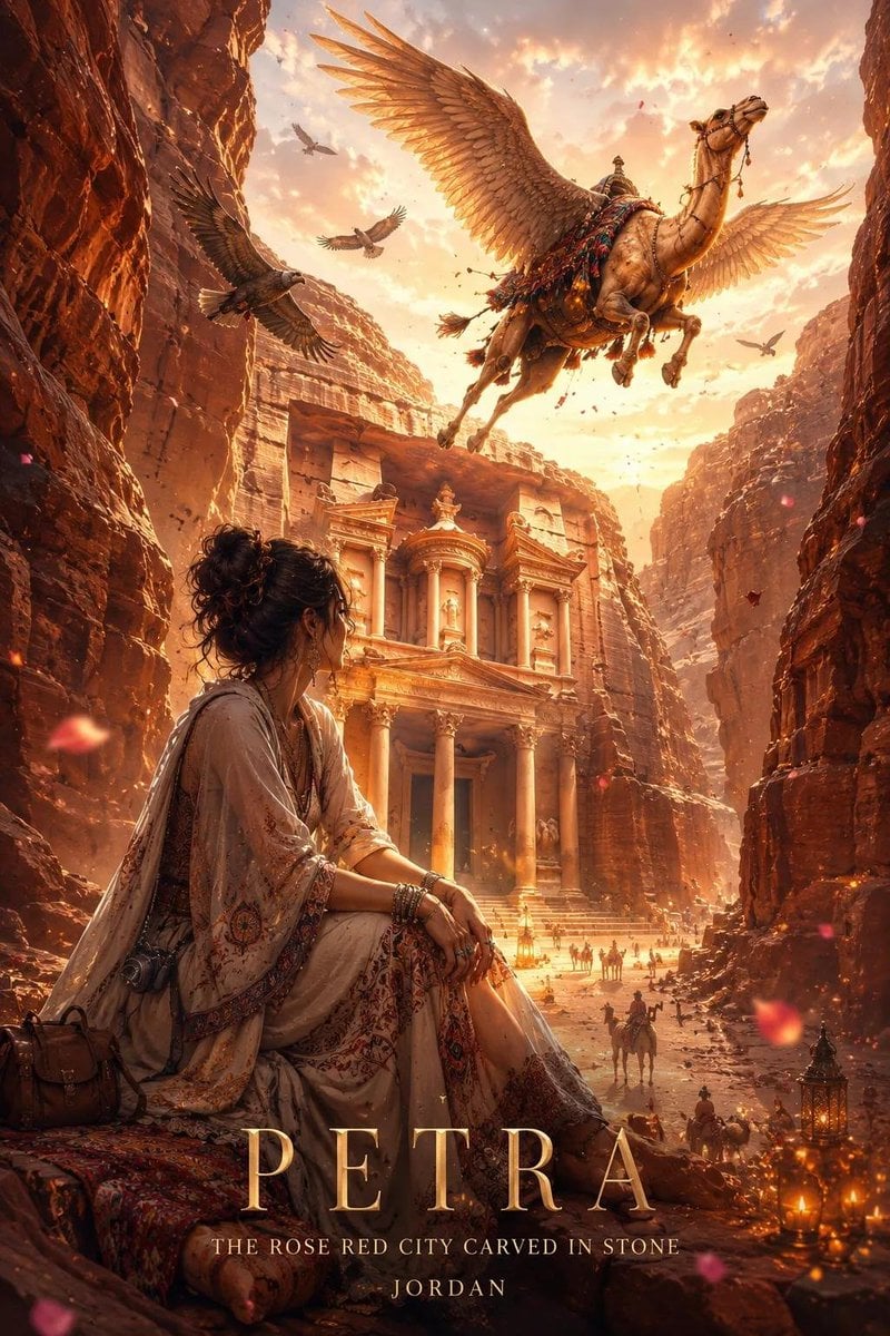 Cinematic Travel Poster of a Destination