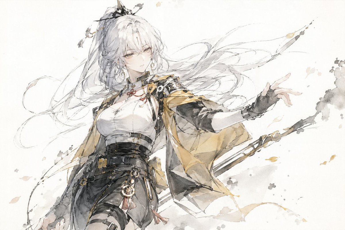 中国传统水墨插画风格