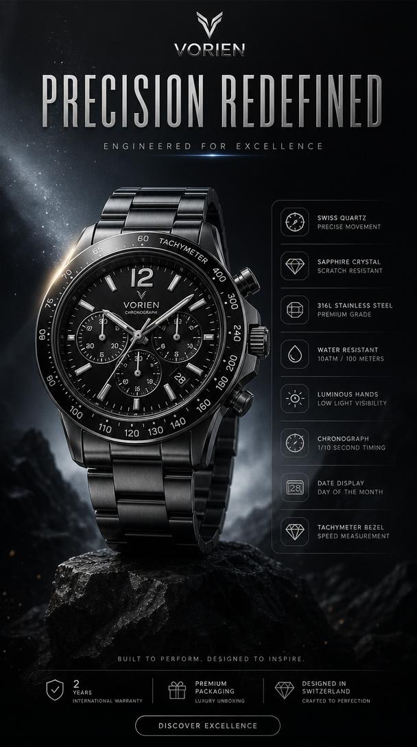 Luxury Product Ad With Cinematic Lighting