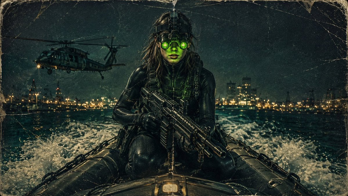 Retro Special Forces Operator Poster