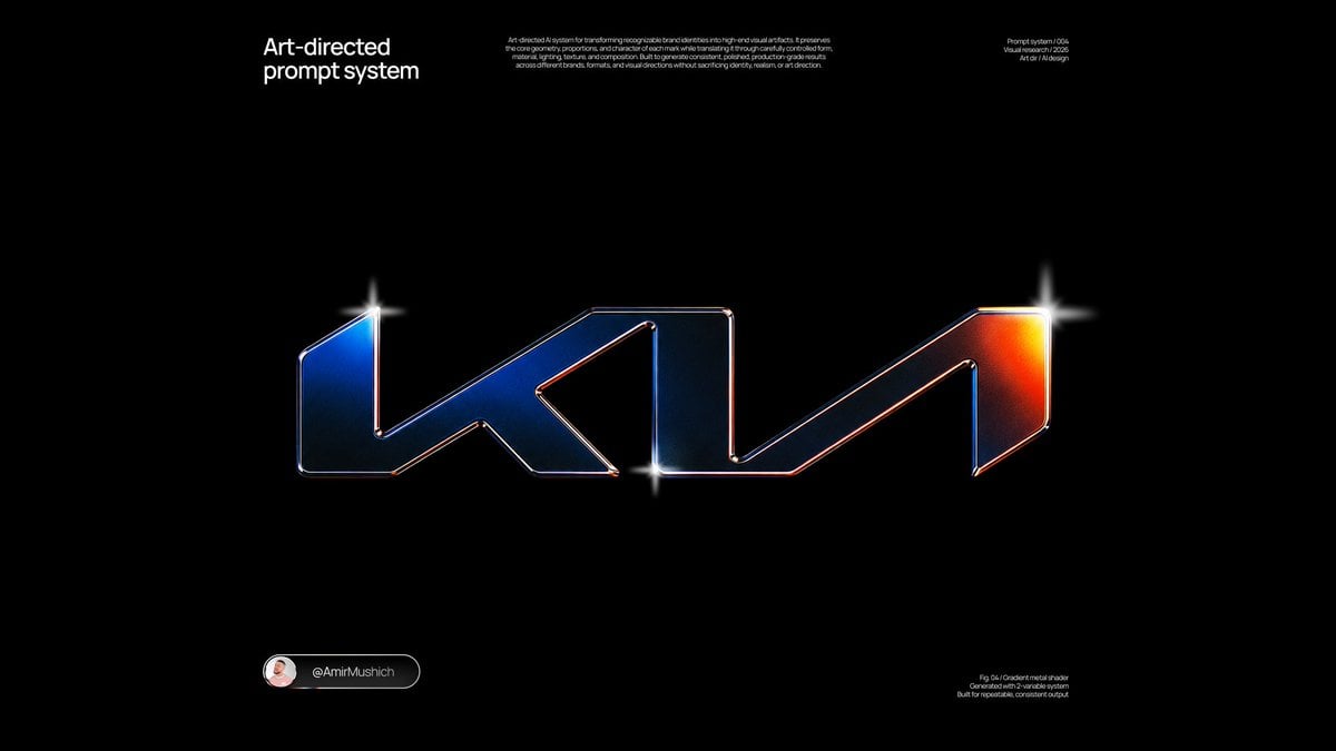 Dark Metal 3D Logo Emblem