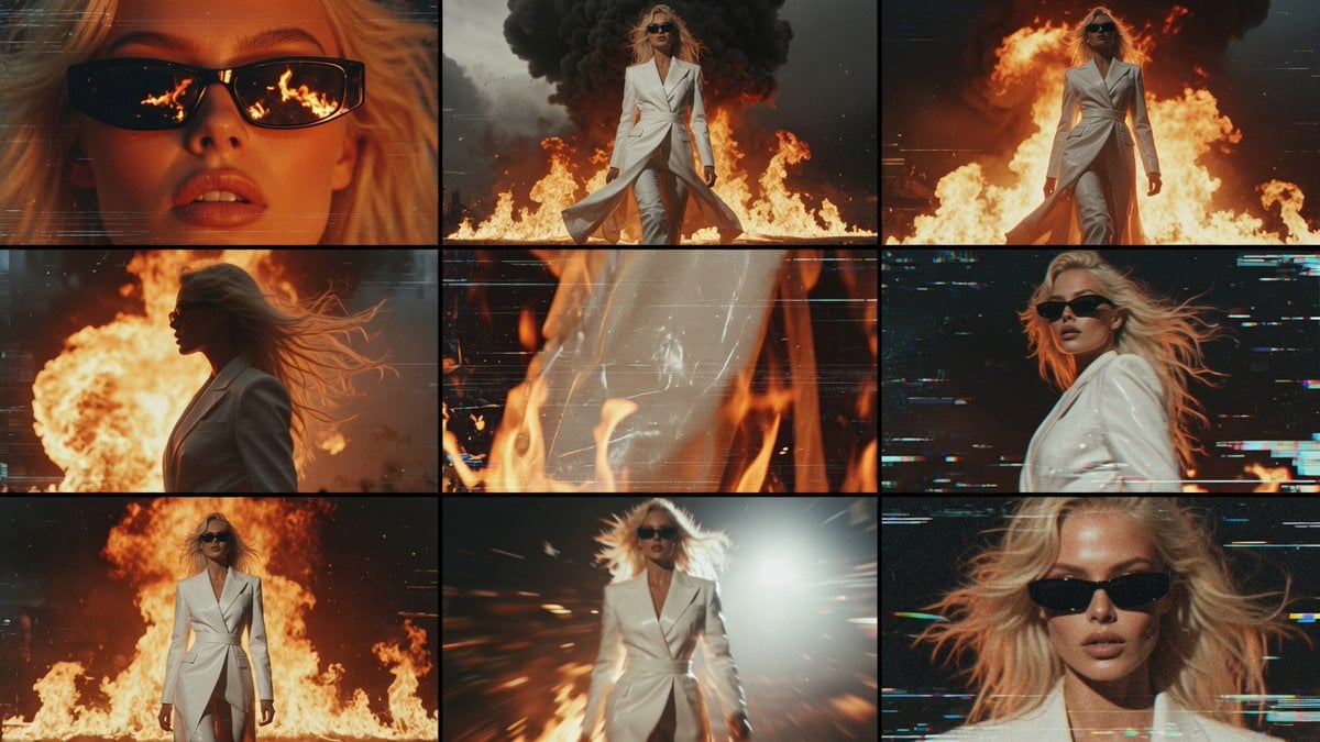 High Fashion Cinematic Action Sequence