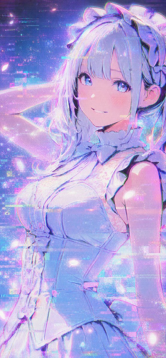 空灵故障艺术插画