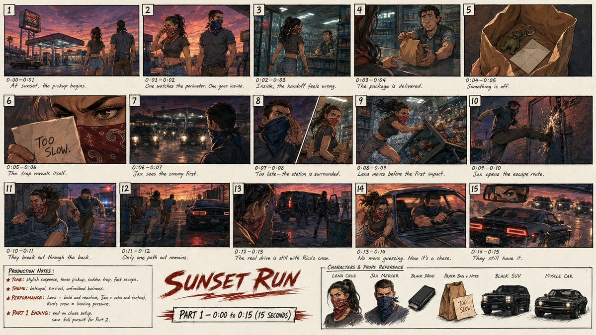 First Storyboard Image Using Gpt Image 2 On