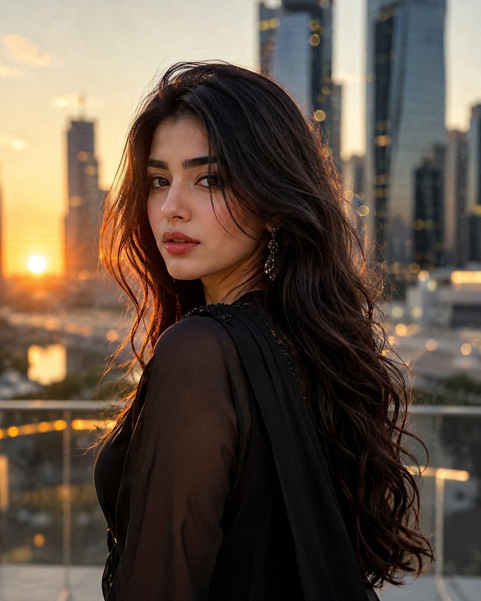 She Carries The Sunset In Her Eyes, And