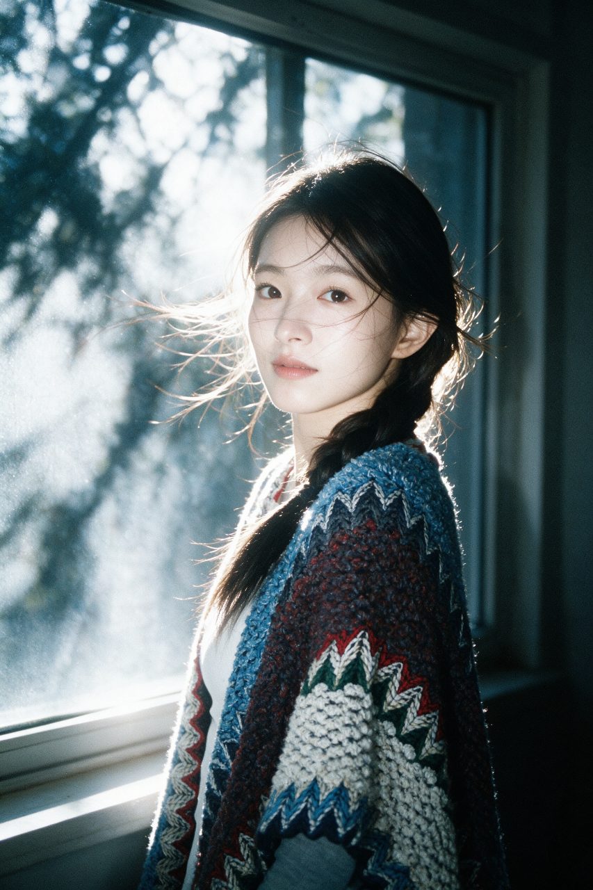 Hasselblad Film Portrait With Rim Light