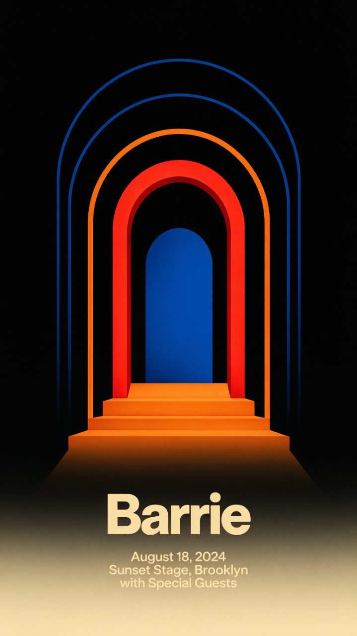Barrie Minimalist Music Poster