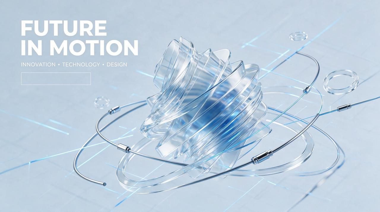 Tech Presentation Cover With 3D Acrylic