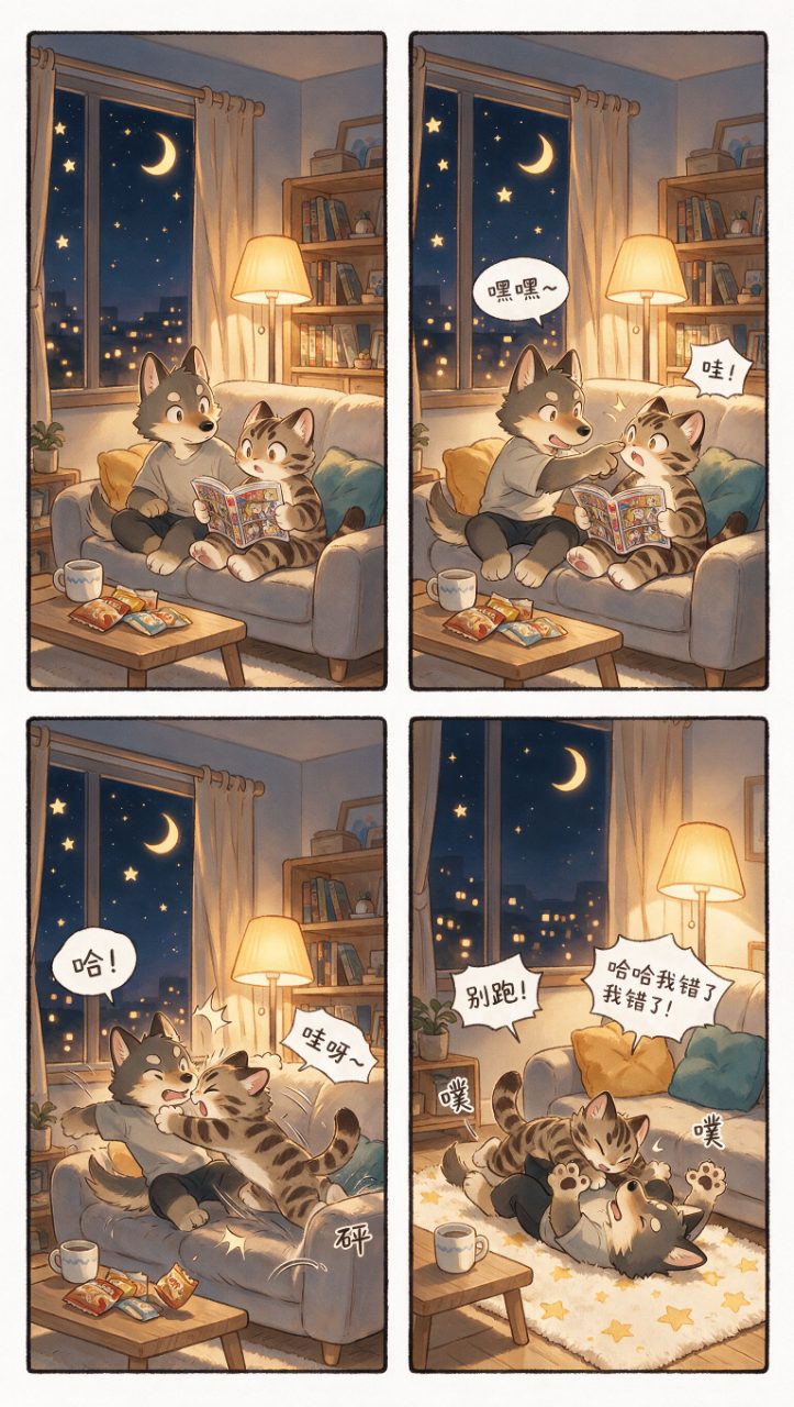 Nighttime Furry Slice Of Life Comic