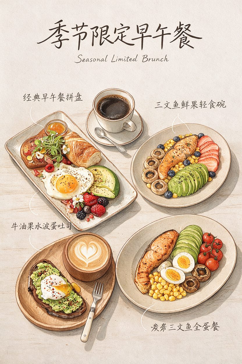 Hand-Drawn Brunch Poster