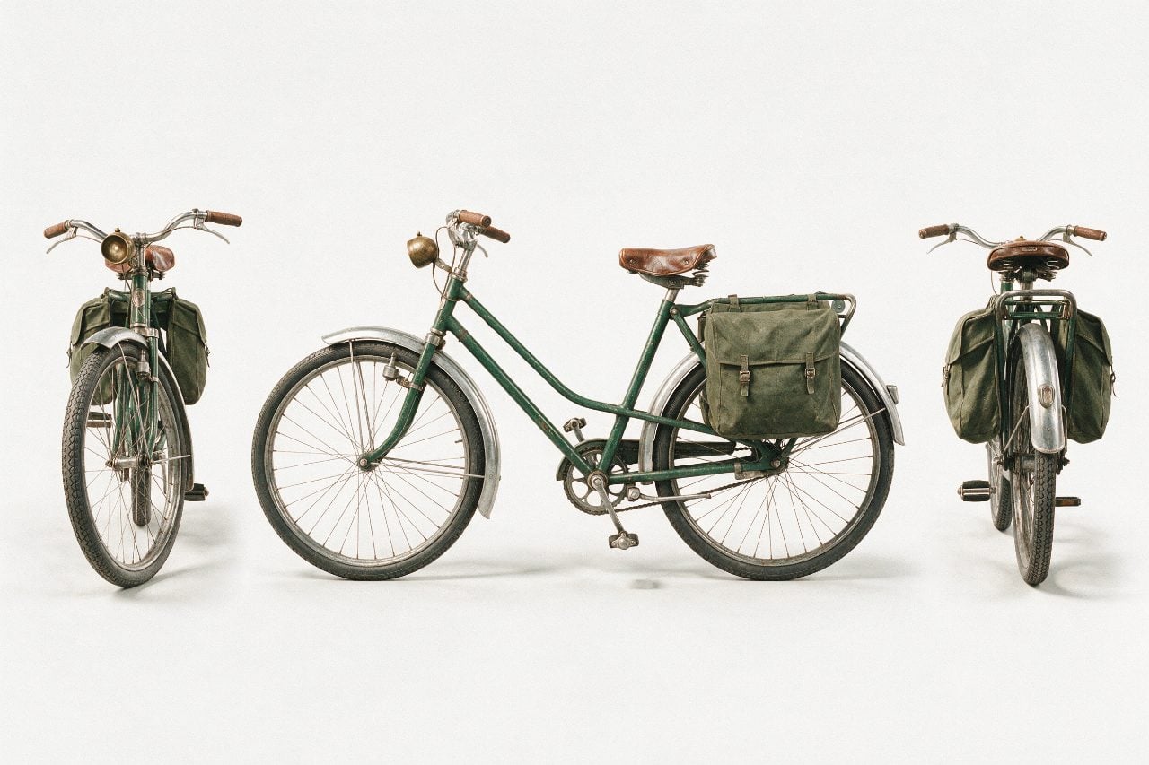 Soviet Postal Messenger Bicycle Three View