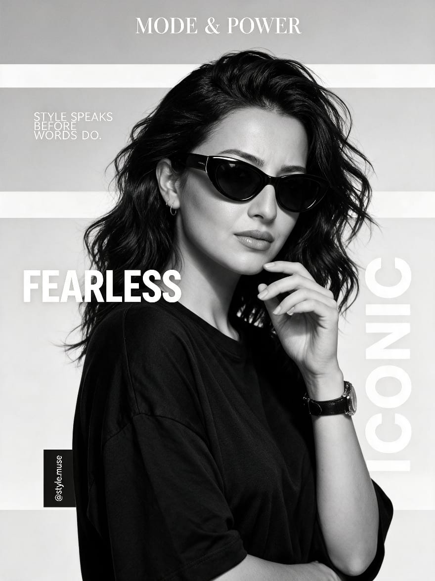 Monochrome Fashion Poster