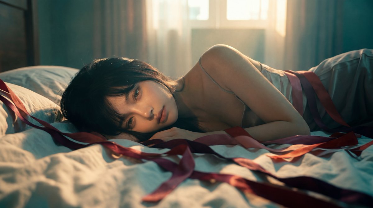 Melancholic Golden Hour Portrait