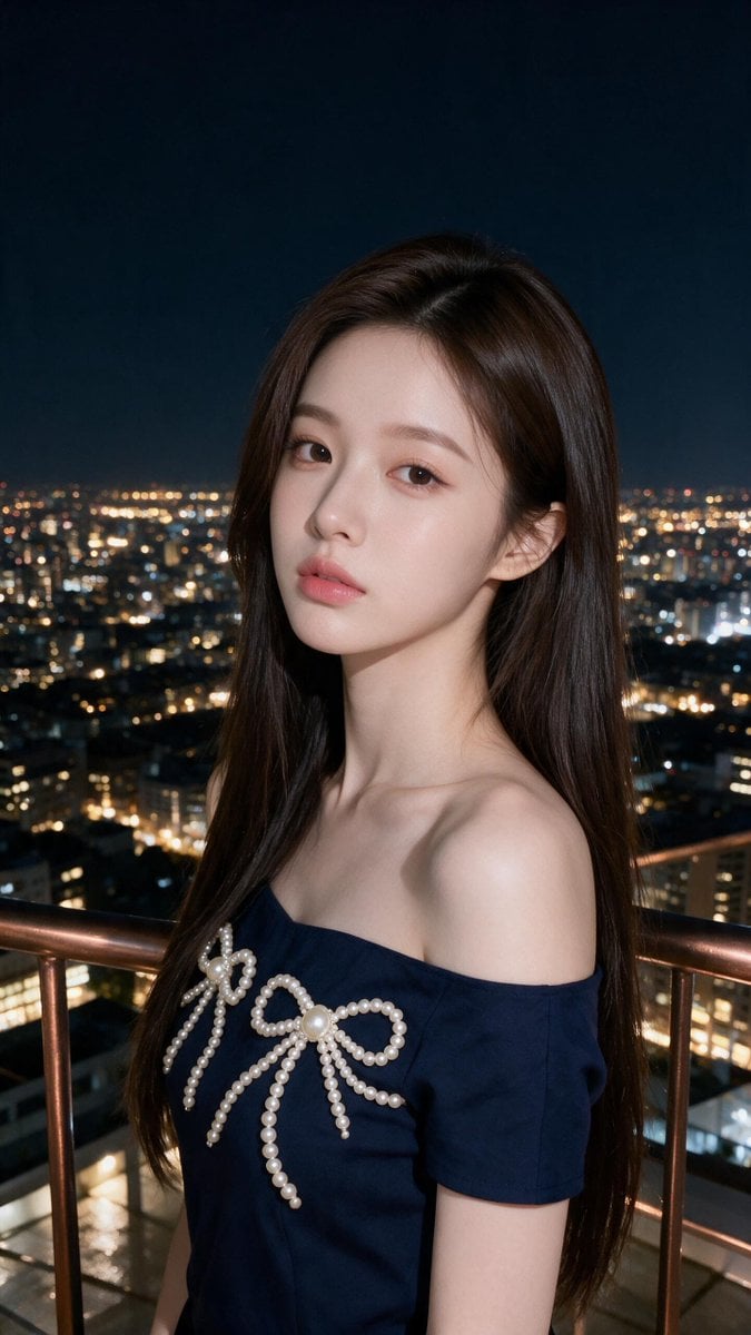 Korean Woman City Portrait