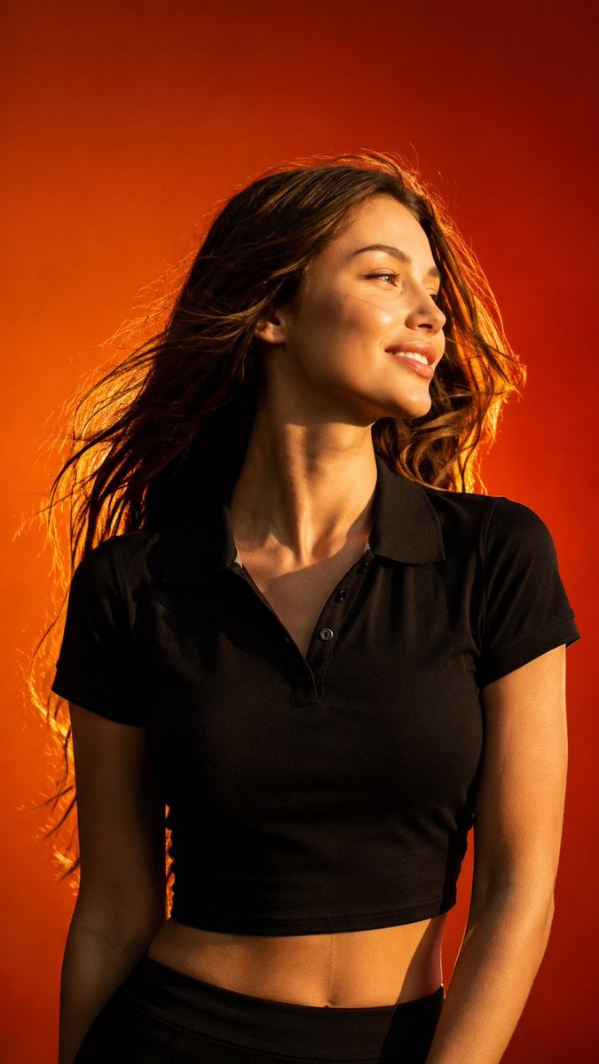 Hyper-Realistic Fashion Model Portrait