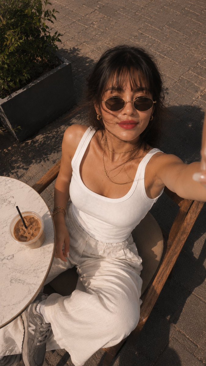 Candid Cinematic Overhead Portrait