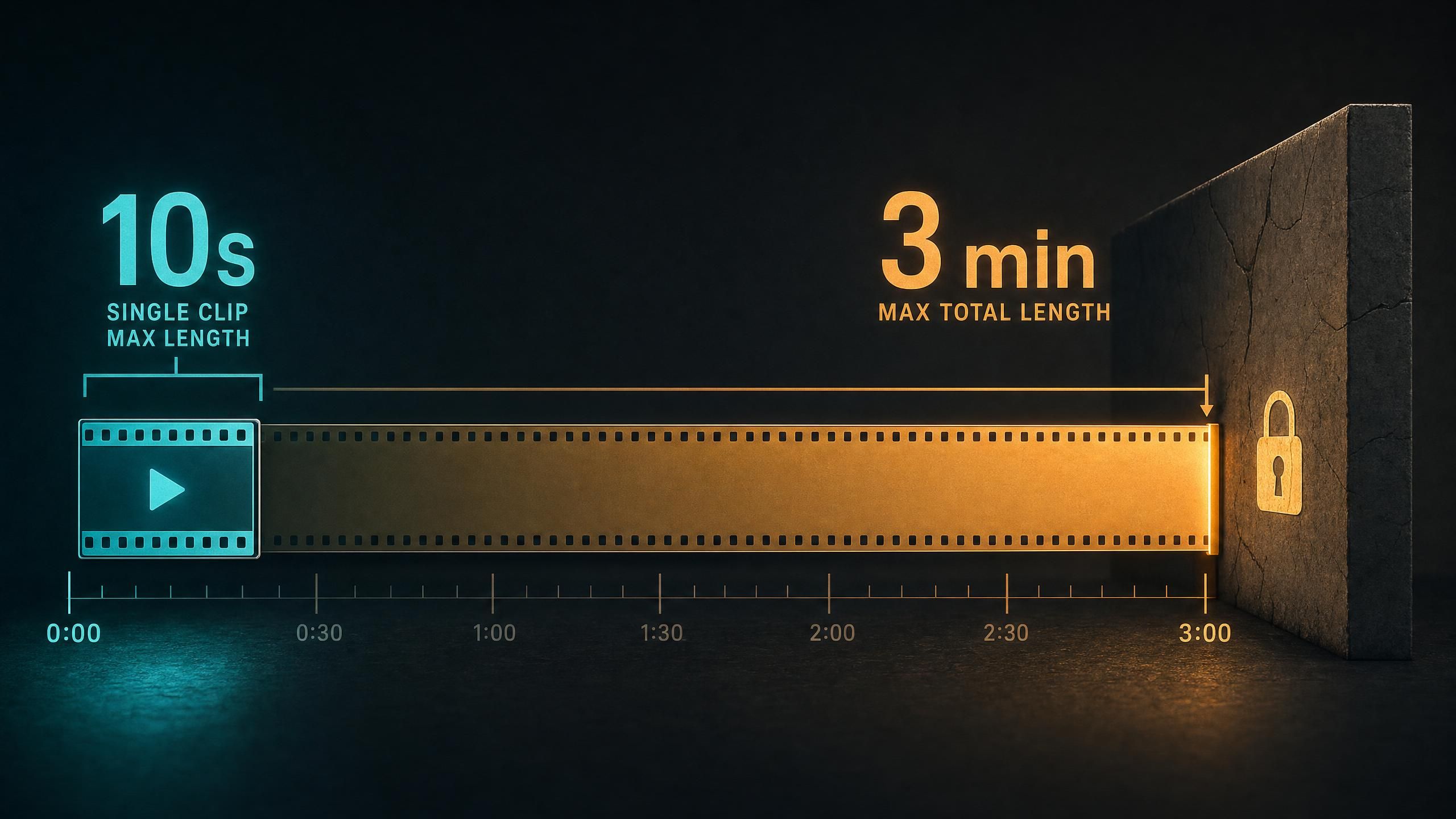 10s and a long bar ending at a hard wall marked 3 min