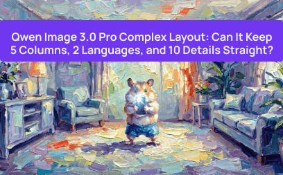 Qwen Image 3.0 Pro Complex Layout: Can It Keep 5 Columns, 2 Languages, and 10 Details Straight?