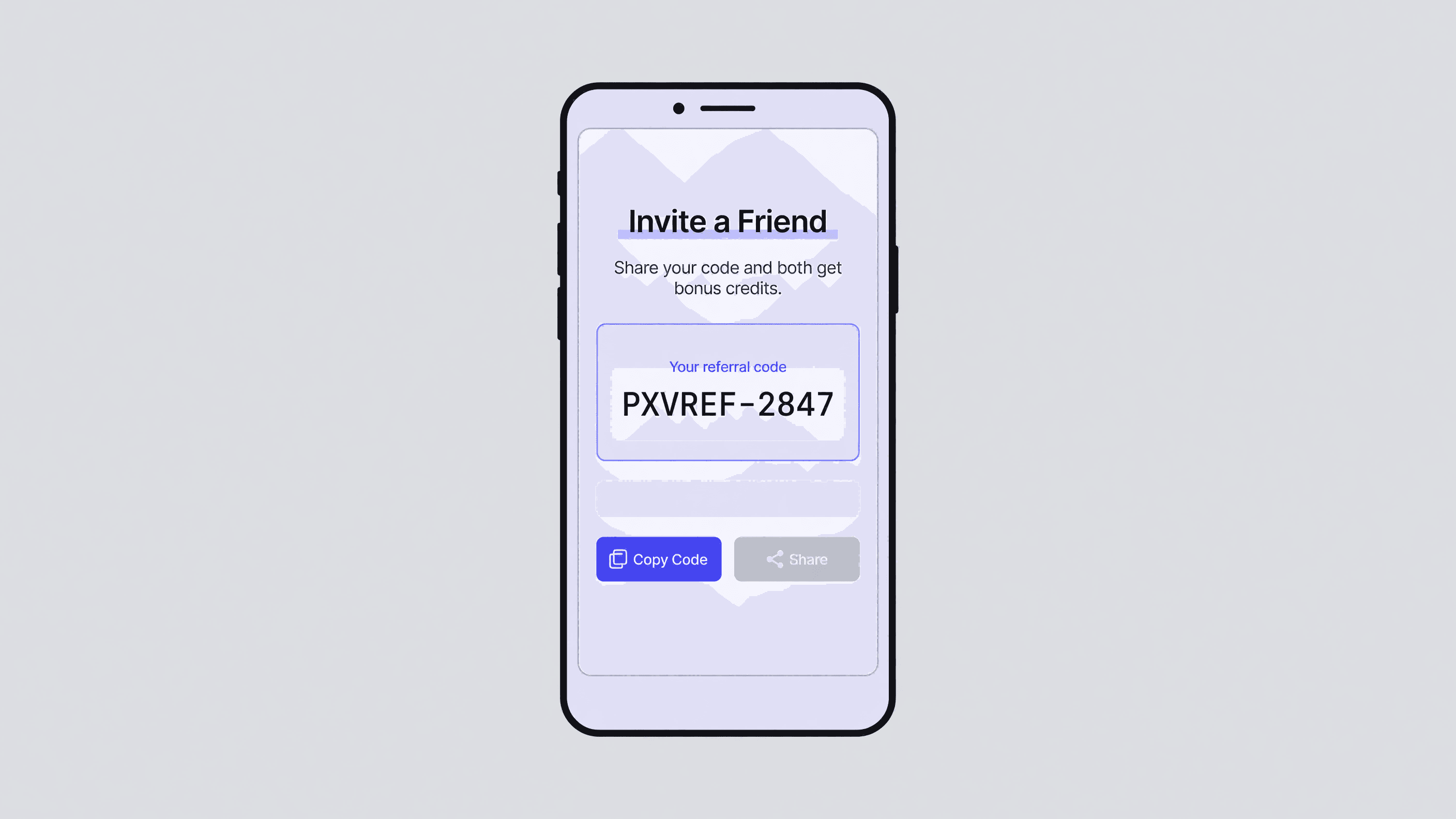 PixVerse AI 推荐面板,可通过邀请码赚取额外免费积分