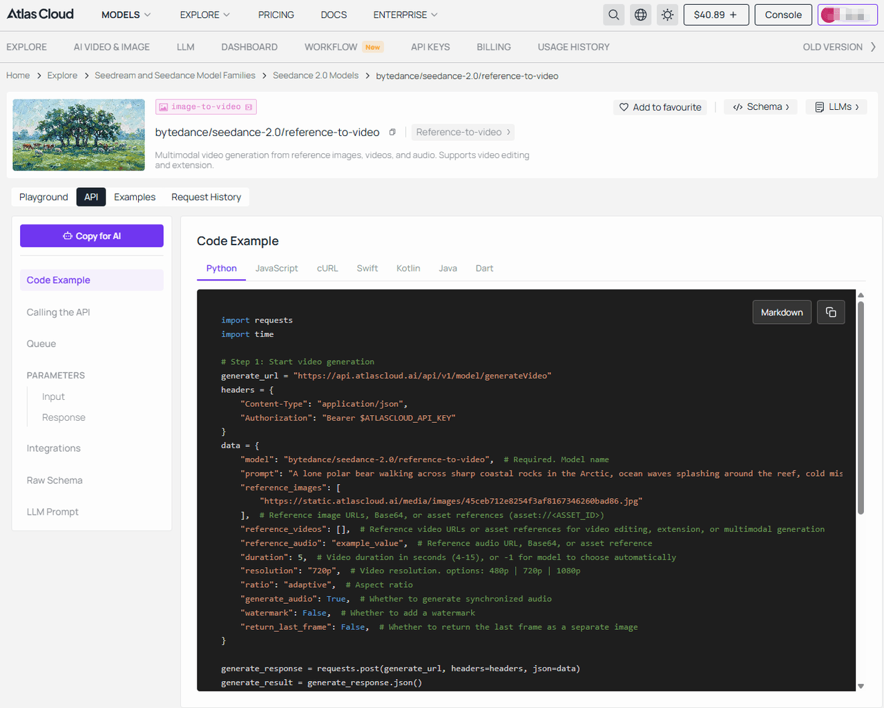 Atlas Cloud API show 3