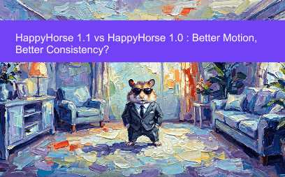 HappyHorse 1.1 对比 HappyHorse 1.0:动态效果更好,一致性更强了吗?
