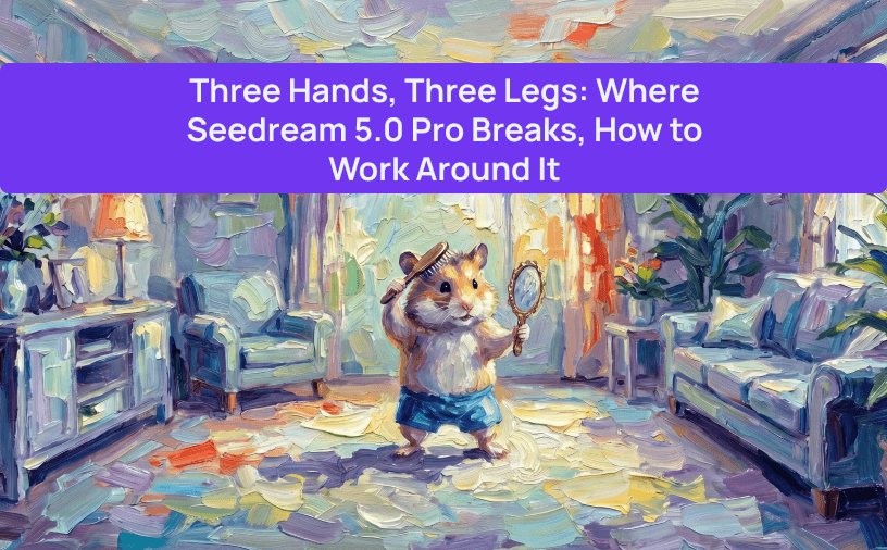 Three Hands, Three Legs: Where Seedream 5.0 Pro Breaks, How to Work Around It