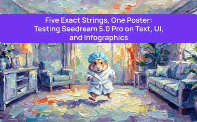 Five Exact Strings, One Poster: Testing Seedream 5.0 Pro on Text, UI, and Infographics