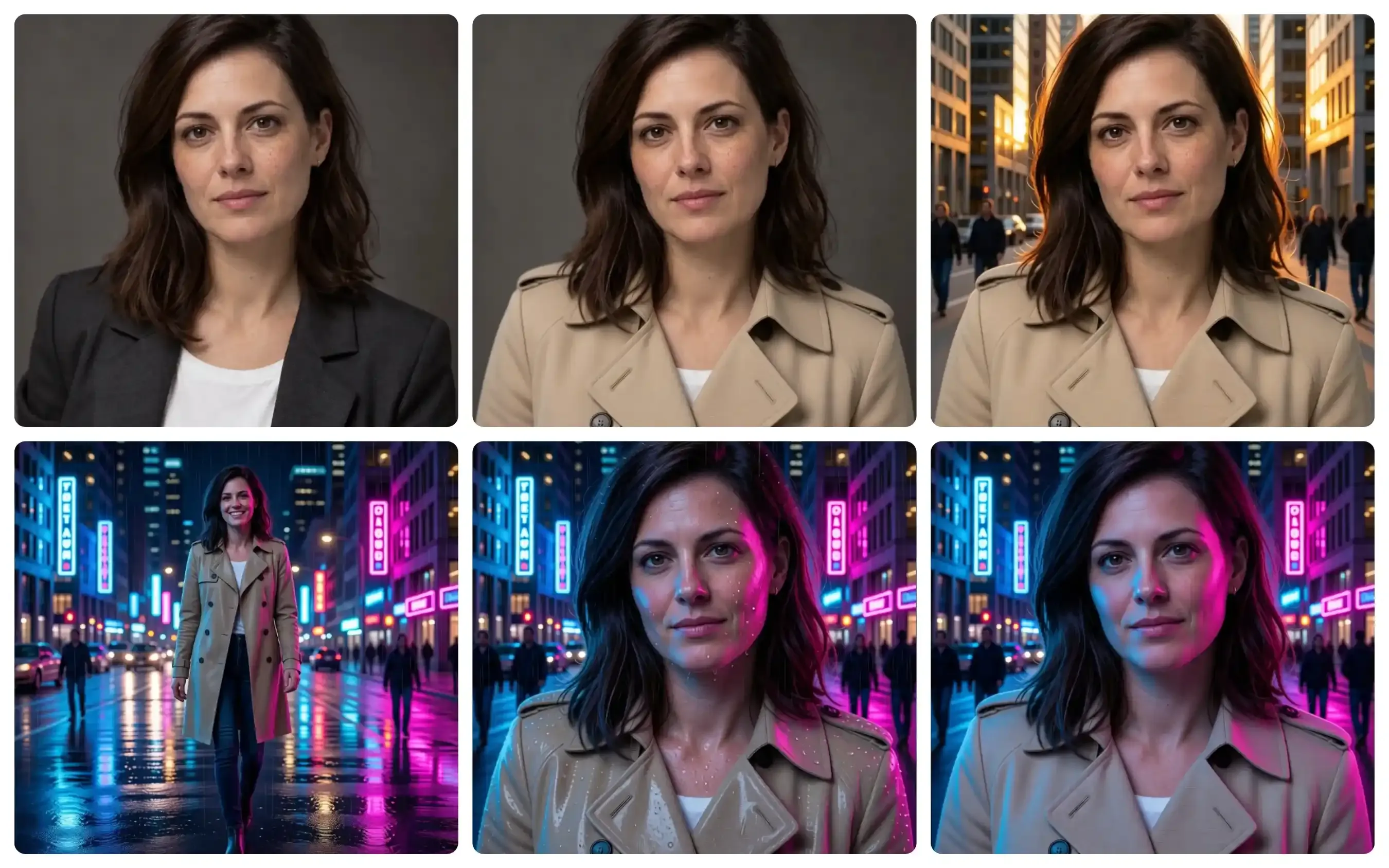 Qwen Image 2.1 5-Turn Sequential Edit Test Grid