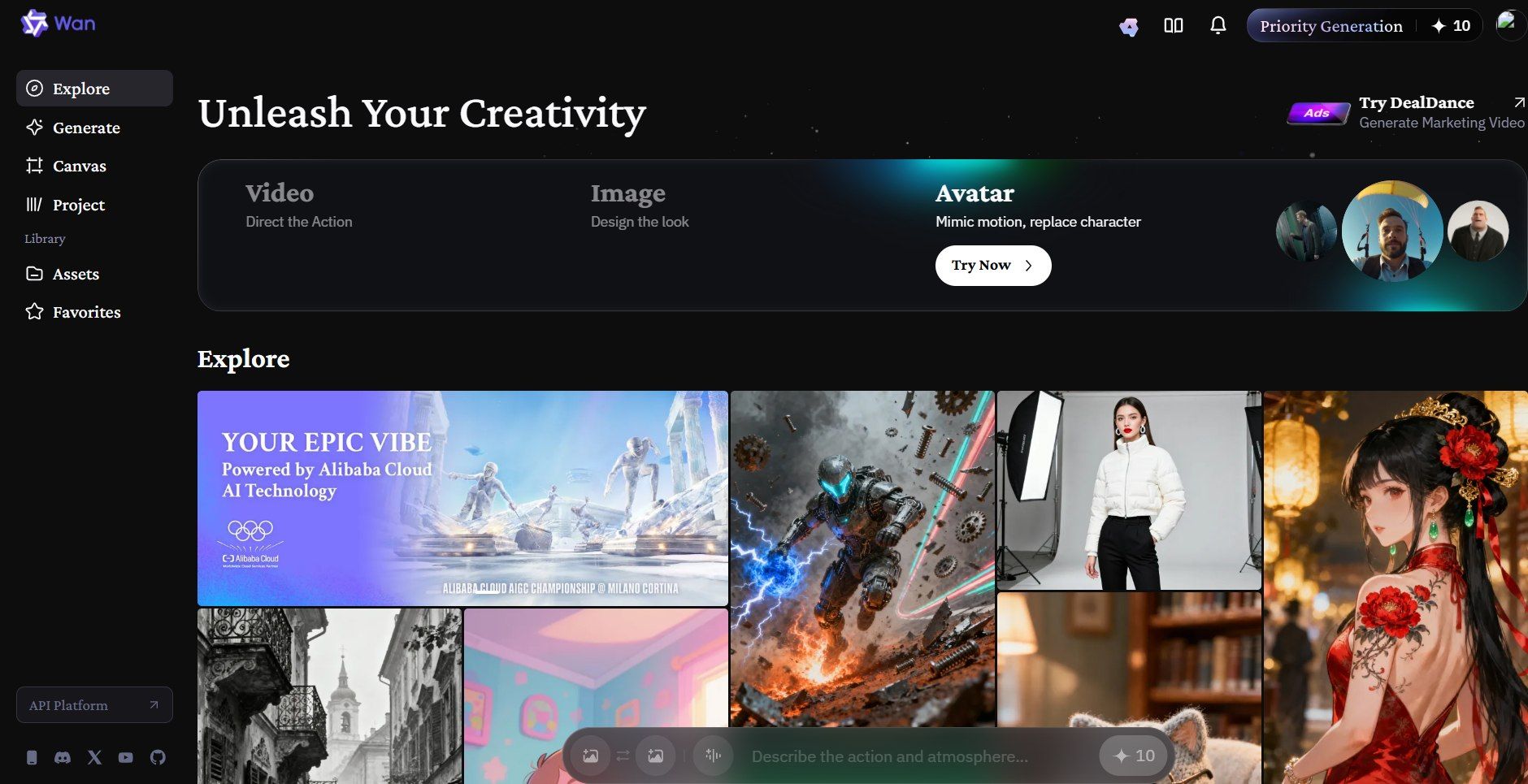 wan series AI Video Creation Panel (Free)