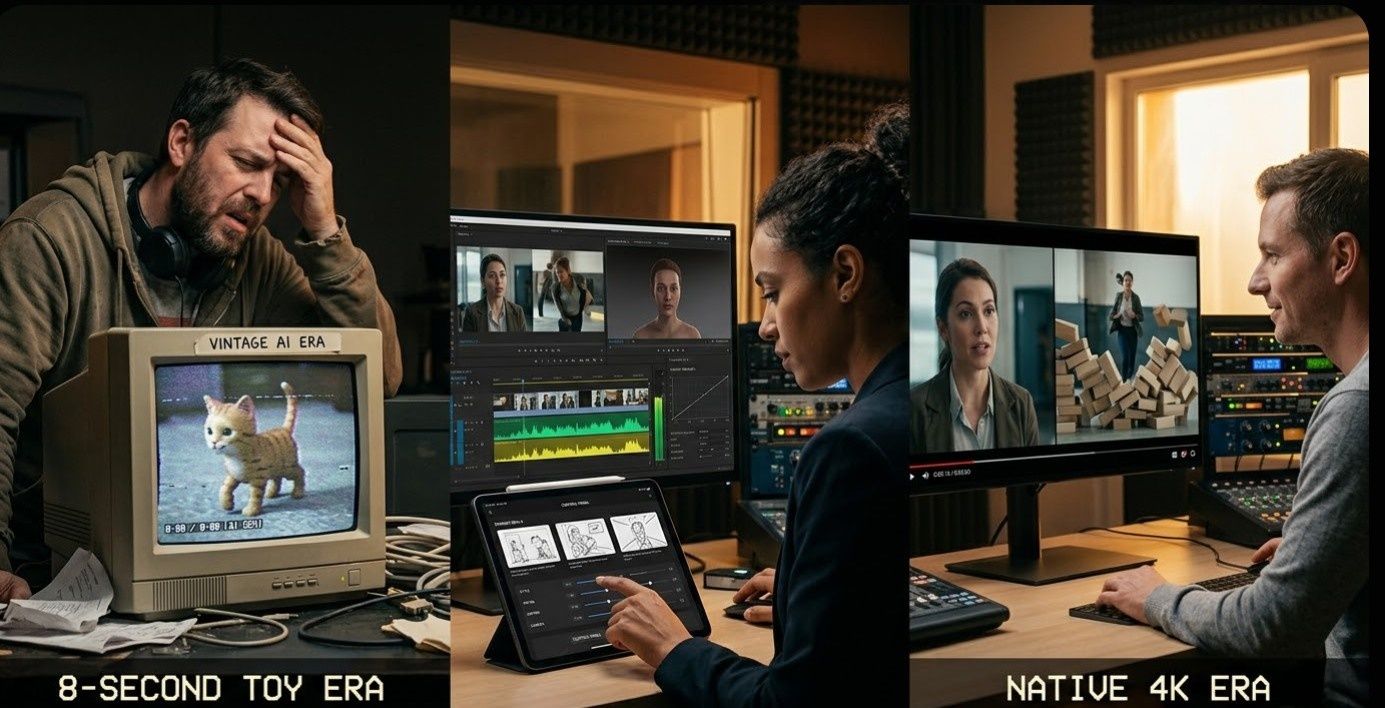 8-second AI video vs Native 4K Era