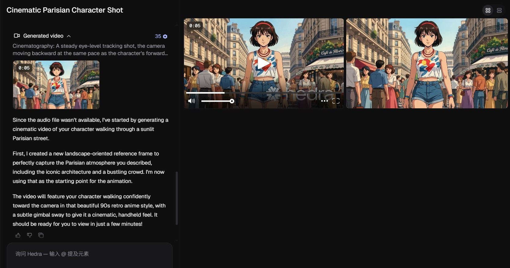 Hedra Creation Interface