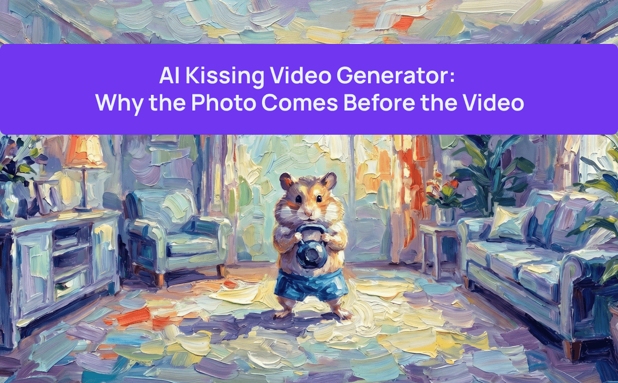 Generador de vídeos de besos con IA: por qué la foto precede al vídeo