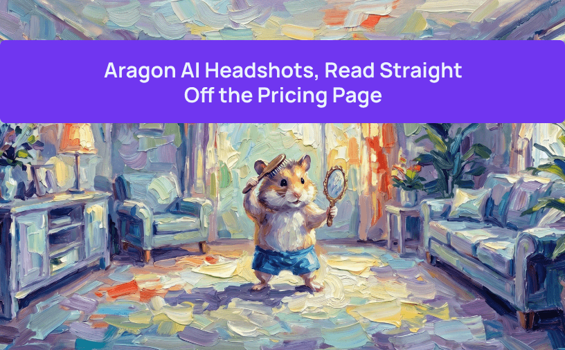 Aragon AI Headshots, Read Straight Off the Pricing Page