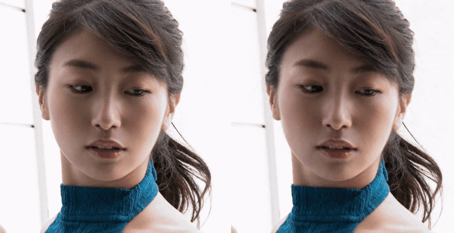 ChatGPT image to video with Seedance 2.5: the source portrait on the left and the six-second clip on the right, where she turns toward the camera and smiles