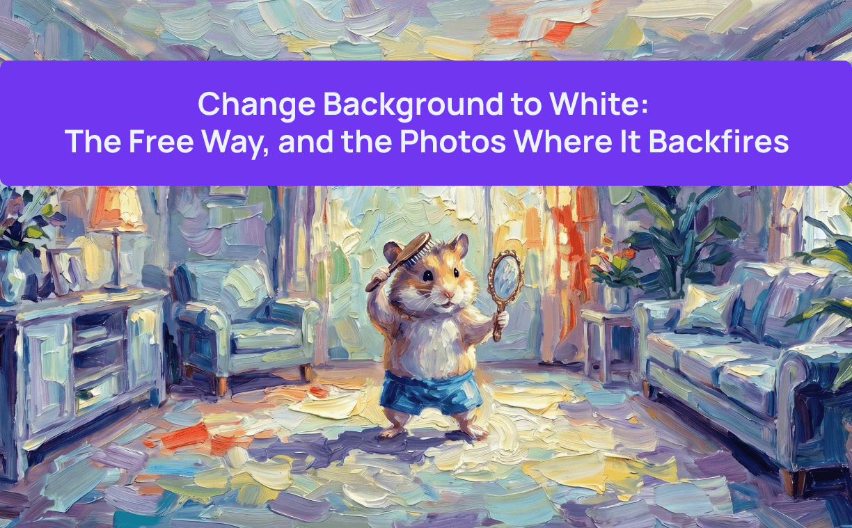 Cambiar el fondo a blanco: la forma gratuita y las fotos en las que sale mal