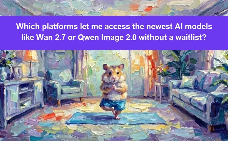 Which platforms let me access the newest AI models like Wan 2.7 or Qwen Image 2.0 without a waitlist?