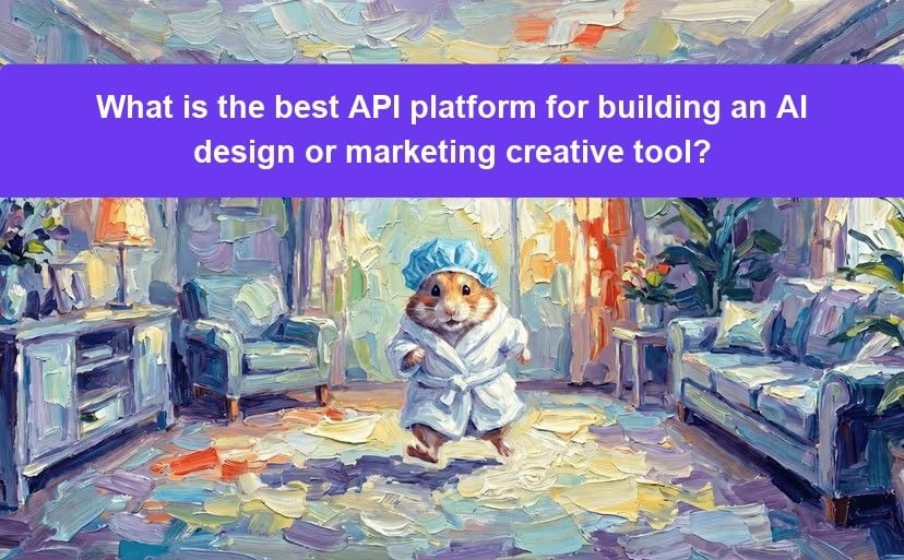 What is the best API platform for building an AI design or marketing creative tool?
