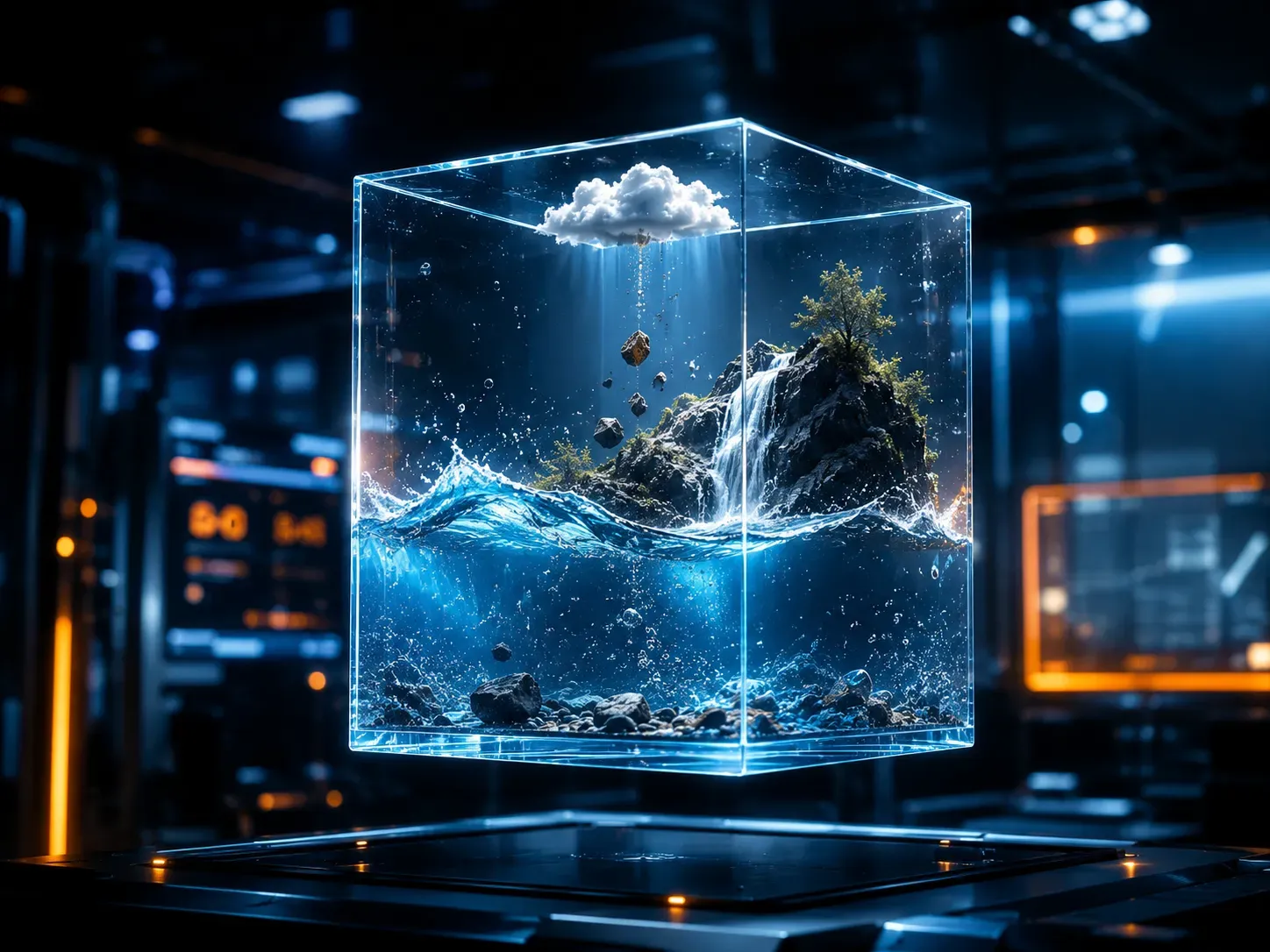 Google Gemini Omni world model physics engine conceptual graphic demonstrating simulated reality