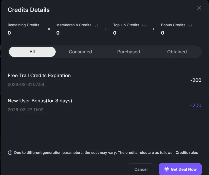 Hai luo free trail credits