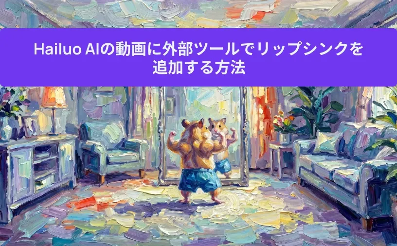 Hailuo AIの動画に外部ツールでリップシンクを追加する方法