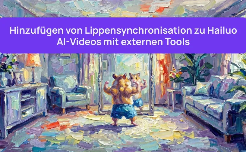 Hinzufügen von Lippensynchronisation zu Hailuo AI-Videos mit externen Tools