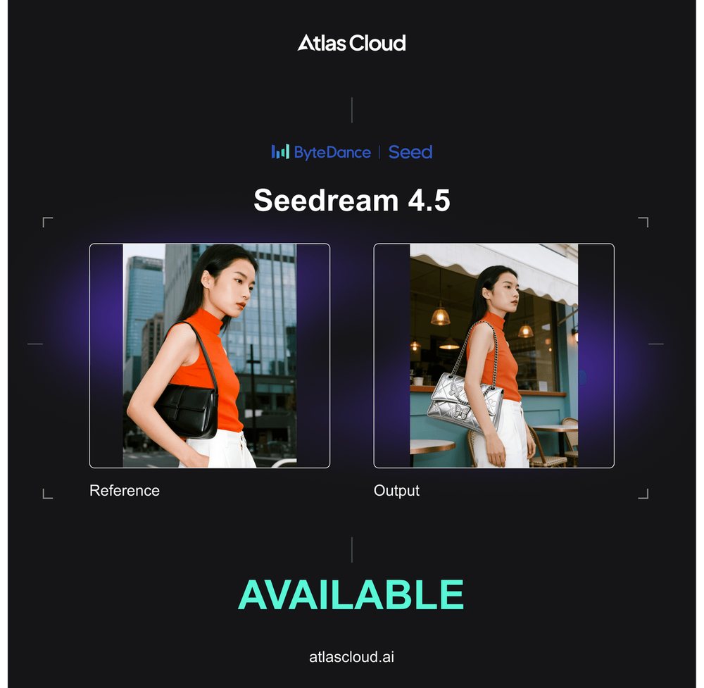 Seedream 4.5 is now available on Atlas Cloud: transforming image-generation models from toys into productive tools!