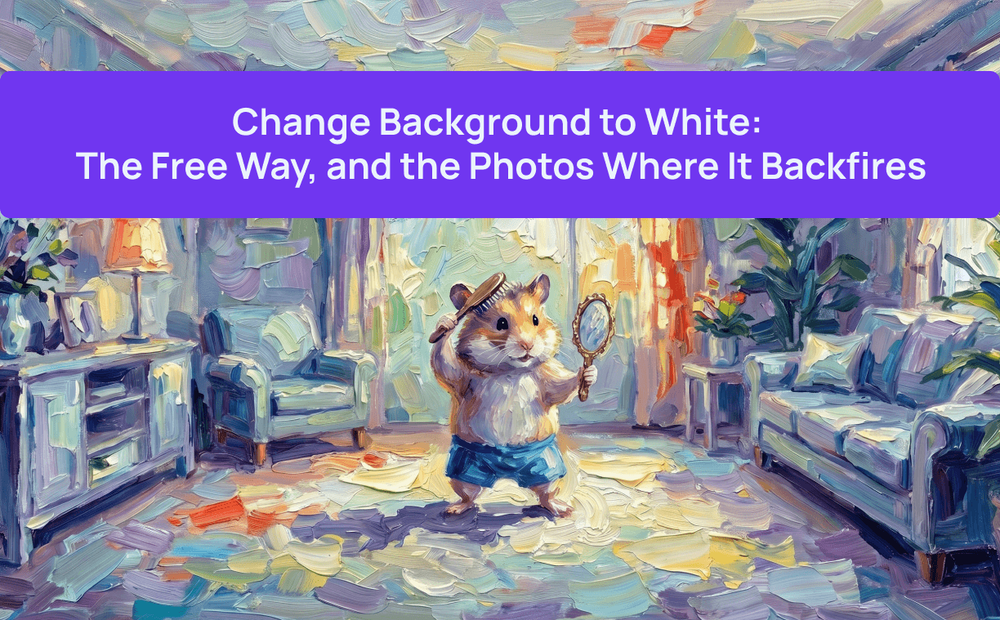 Change Background to White: The Free Way, and the Photos Where It Backfires
