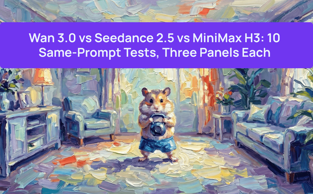 Wan 3.0 vs Seedance 2.5 vs MiniMax H3: 10 Same-Prompt Tests, Three Panels Each